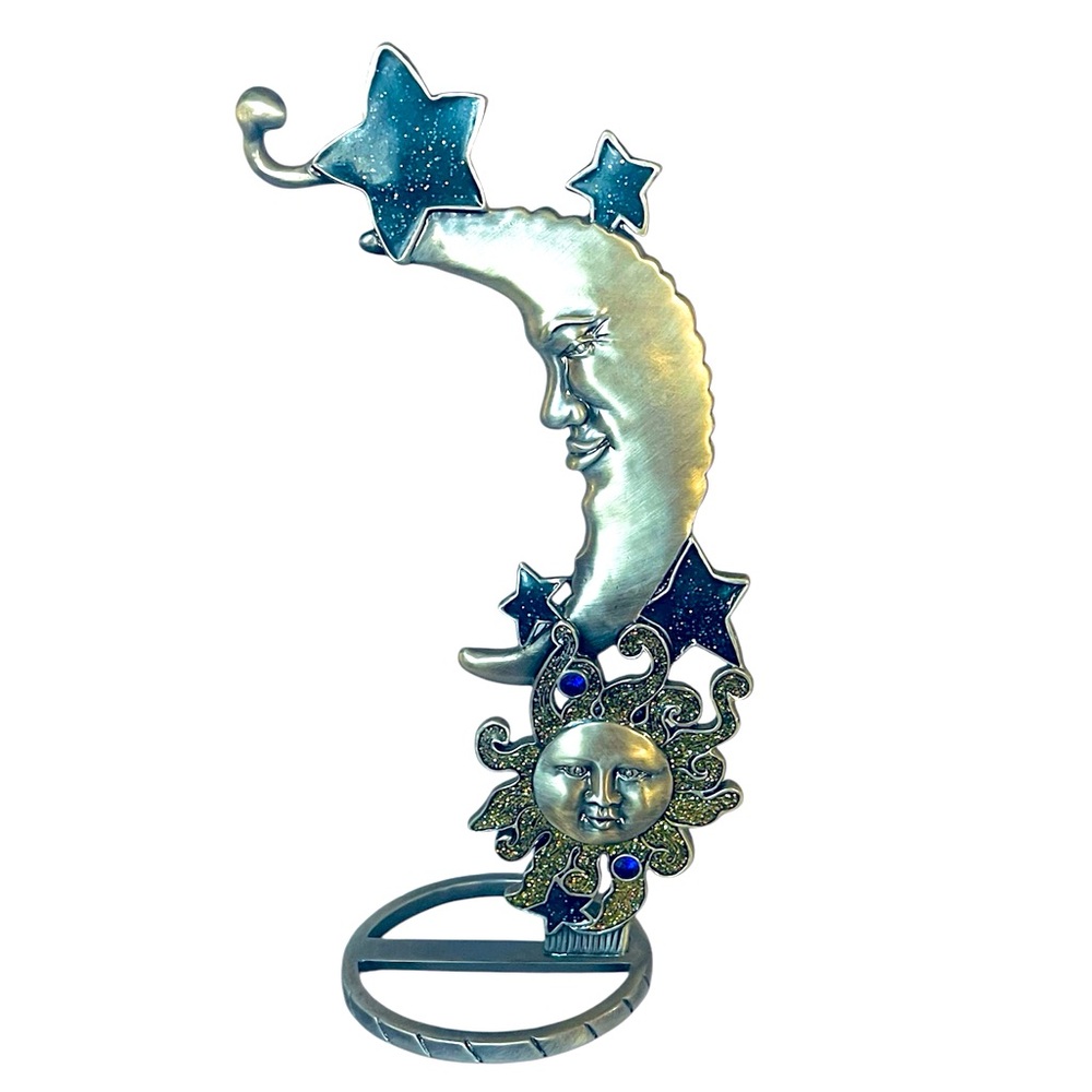 W.F. Crescent Moon & Stars Stand and Crystal Hanger 1990